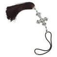 thumbnail image 1 of BEADCEST Colgante Cruz Plateada Para Con Elegante Para Adornar Espejo Retrovisor, 1 of 8