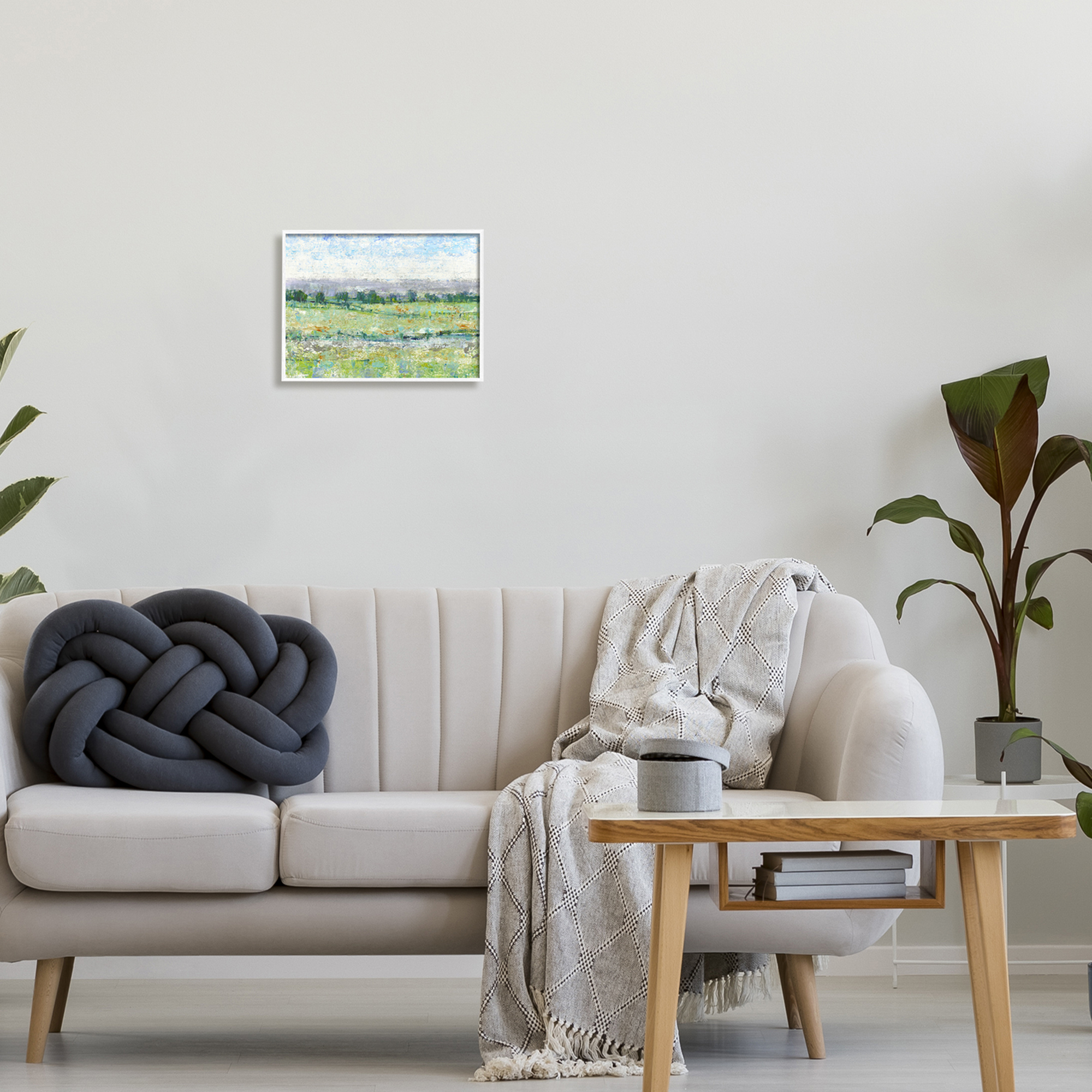 Stupell Mountain Impressions Abstract Landscape Landscape Painting White Framed Art Print Wall Art