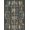 Blue Terracotta, Pattern 7, variant on Design&I 8'x10' Washable Area Rug Sleek Flatweave Pet Friendly Surf Nautical Surfboard Arching Palms Geometric Stripe Vintage for King Size Bedroom, Under Bed