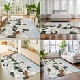 thumbnail image 4 of 5'x7' Area Rugs, White Magnolia Indoor Outdoor Area Rug for Living Room Bedroom, Spring Floral Blossom Flowers Plants Light Blue Washable Bathroom Rugs Kitchen Floor Carpet Mats Home Decor Aesthetic, 4 of 8