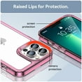 thumbnail image 3 of Dteck iPhone 13 Pro Max Case Clear, Shockproof Bumper Protective Cell Phone Back Cover Transparent TPU and Rubber 4 Corners Slim Fit Flexible Skin for Apple iPhone 13 Pro Max 6.7" 2021, Rose, 3 of 9