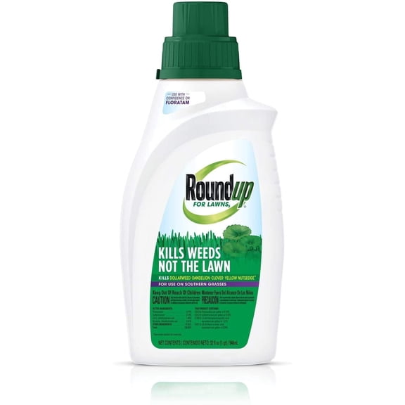 Roundup For Lawns 5 Concentrate Southern - Lawn Weed Killer - 32 oz.