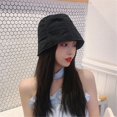 thumbnail image 4 of Women Outdoor Sun Protection Chiffon Thin Style Fisherman Hat Basin Hat Bucket Hat Beach Cap WHITE, 4 of 8