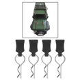 thumbnail image 2 of 4x Clips para el cuerpo Pasadores 1/8 1/5 Car Hobby Ensamblaje de bricolaje Negro perfke Clips de cuerpo RC, 2 of 8