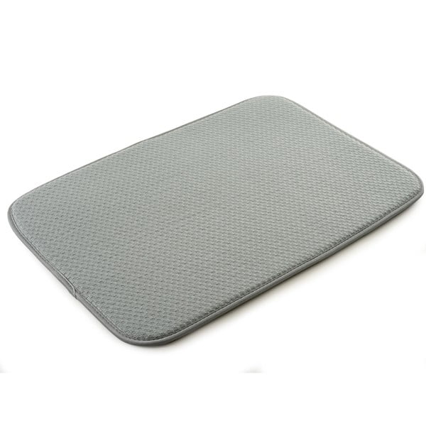 Norpro 12x 18 Inch Microfiber Dish Drying Mat Gray