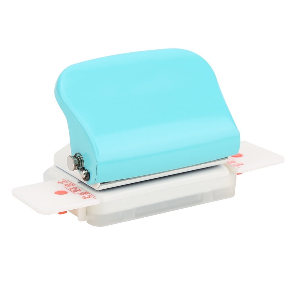 NFTIGB Multi Function Manual 26 Hole Paper Puncher Tool for A4 B5 A5 Binders, Light Blue Colored Office Supplies for Students and Professionals (10 inches / 25.4 cm)