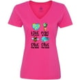 thumbnail image 3 of Inktastic Earth Day Plant a Tree Save the Bees Save the Seas Love Your Mother Earth Women's V-Neck T-Shirt, 3 of 5
