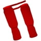 thumbnail image 3 of Hombres Shin Instep Guards Cloth Protector Accesorios Suministros Protección de entrenamiento Elástico Casual 1 par para Taekwondo Gym Muay Thai MMA Rojo y S Macarena Espinilleras para empeine, 3 of 7