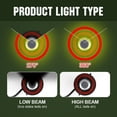 thumbnail image 6 of For Jeep Wrangler 2007 2008 2009 Headlights,9008 H13 LED High/Low Beam+9006 led fog light 4pc, 6 of 10