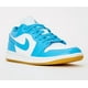 thumbnail image 2 of Ni - ke Ni - ke Air Jordan 1 Low White Gum Light Brown Dark Powder Blue DC0774-104 Womens, 2 of 5