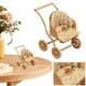thumbnail image 4 of 1 12 Muebles Artificiales en Miniatura Cochecito para Bebés () Rosa, 4 of 9