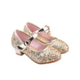 thumbnail image 1 of Fangasis Girls Dress shoes Mary Jane Wedding Flower Bridesmaids Heels Glitter Princess Shoes for Kids Toddler, 1 of 5