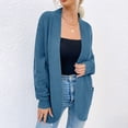 thumbnail image 2 of HAPIMO Stylish Cable Knit Dual Pocket Cardigan Long Ankle Length Floor Length Trending Maxi Cardigans for Women Teen Girls Clothes Blue L, 2 of 9