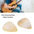 thumbnail image 4 of 2PCS Guitare Picks Coquille Larme en Forme pour Ukélé Basse Excellent Matériel, Beau Travail, Multifonctions, Large Application, 4 of 8