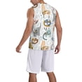 thumbnail image 5 of Easygdp Cute Colorful Animal Men's Mesh Basketball Jersey Quick Drying Sleeveless Shirts Fitted Muscle Tank Tops Sport Round Neck T-Shirt - 3X-Large, 5 of 9