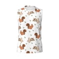 thumbnail image 6 of Lsque Rabbit And Squirrel Print Men's Cotton Blend Sleeveless Muscle Shirts (S-3XL)- Moisture Wicking, Odor Protection, UPF 30+,Small, 6 of 8