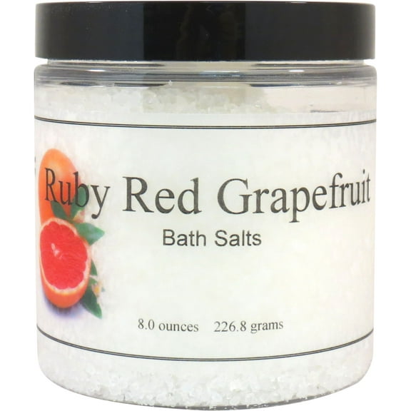Ruby Red Grapefruit Bath Salts by Eclectic Lady, 8 ounces