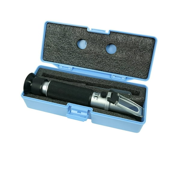 Salinity Refractometer with Automatic Temperature Compensation (ATC) 0-100 PPT for Seawater and Marine Fish Aquarium, Oceanographic Research
