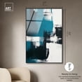 thumbnail image 5 of Weight of Teal Framed High-Gloss Acrylic Glass Wall Art Coastal Abstracts by Art Remedy, Black Frame, 36 x 54, 5 of 7