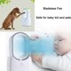 thumbnail image 3 of Table Fan with LED Lights, Bladeless Cooling Fan with 4 Speeds( Included 1 Natural Wind)+5 Decorative Gradient Lights, Leafless Design Fan Portable Fa, 3 of 5