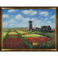 thumbnail image 2 of Tori Home 'Tulip Field' by Claude Monet Framed Painting Print On Canvas, 2 of 3