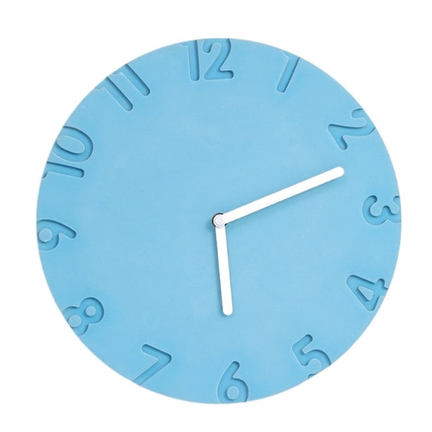 Reloj de pared redondo. Diseño moderno y minimalista. Funcionamiento silencioso. Alimentado por pilas.