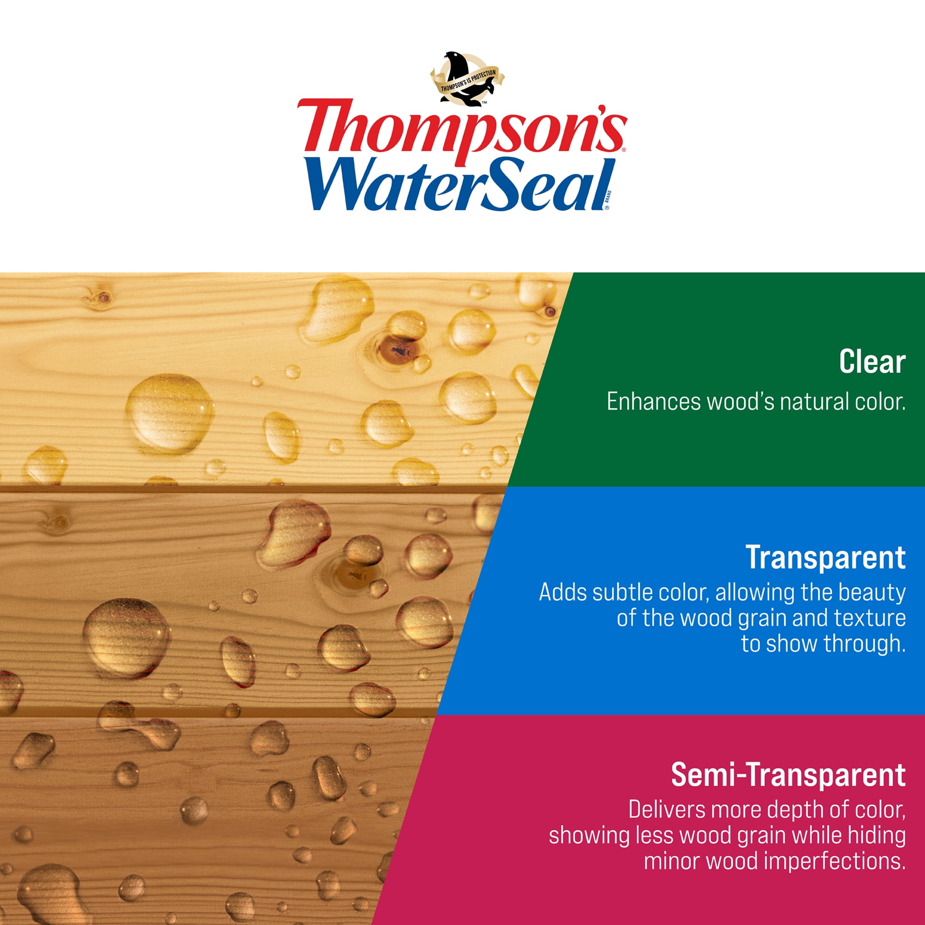 Thompson's WaterSeal Waterproofer Plus Tinted Wood Protector, Desert Brown, 1 Gallon