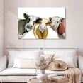 thumbnail image 2 of Elephant Stock Cows Wall Art - Horizontal Canvas Wall Art - Living Room Wall Decor - Animal Canvas - White And Orange Decor - 45" x 30", 2 of 8
