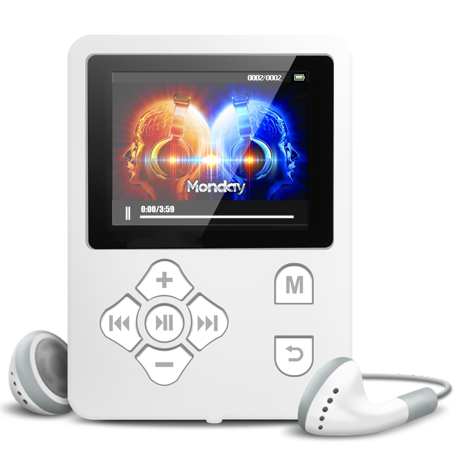 TSV MP3/MP4 Music Player,Expandable Up to 32GB Portable Audio Player with Photo Viewer, Voice Recorder, FM Radio, A-B Playback, E-Book,With Headphone