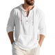 thumbnail image 2 of pstuiky camisa de manga larga para hombre, Suéter playero informal de manga larga con capucha y cordón ajustable para hombre tops de invierno para hombre l, 2 of 9