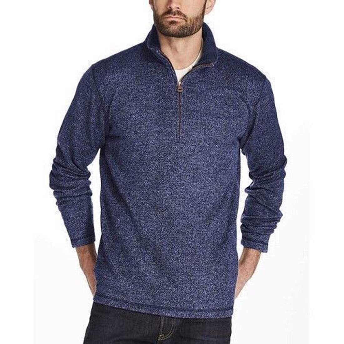 Weatherproof Vintage Mens Zip Sweater Fleece Pullover XL, Denim ...