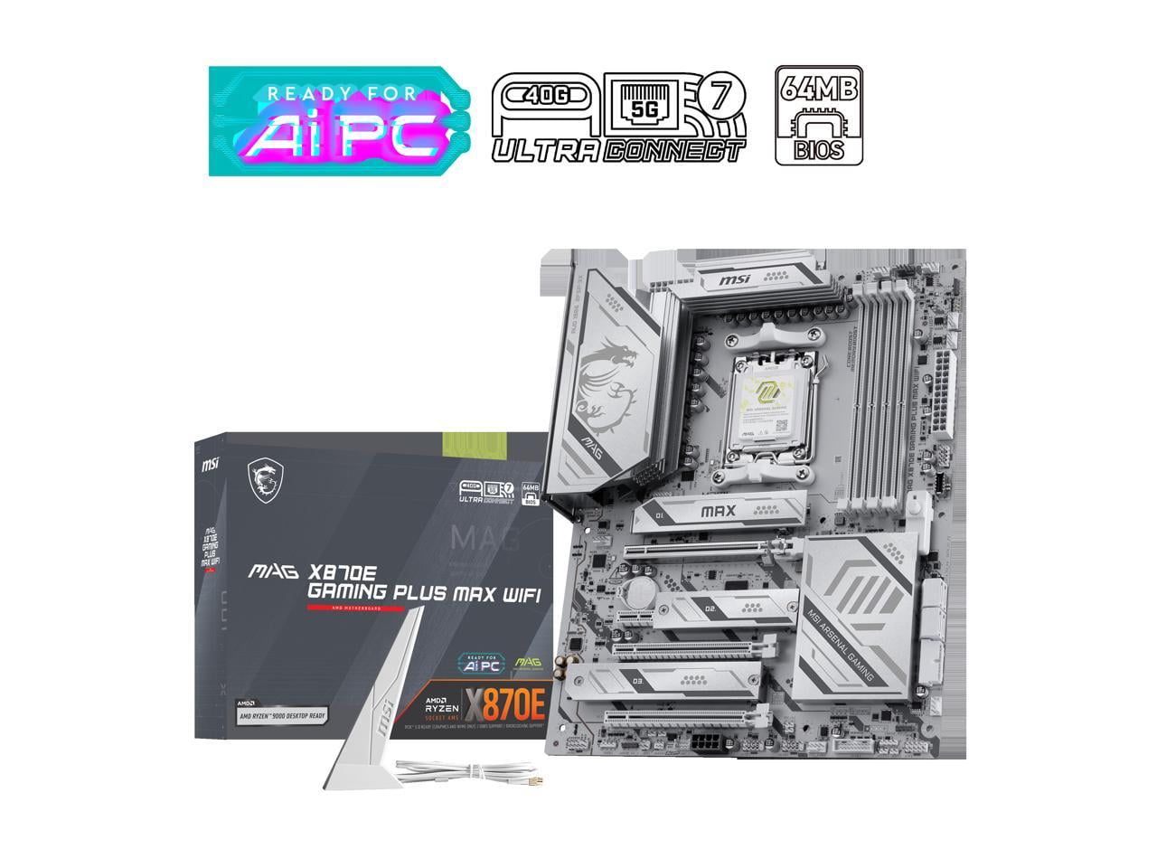 MSI MAG X870E TOMAHAWK MAX WIFI PZ AM5 AMD X870E PCIe 5.0 USB 40