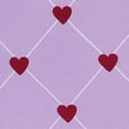 thumbnail image 3 of Jacob Alexander Men's Happy Valentine's Day Grid Hearts Pattern Pocket Square Handkerchief Hanky - Lavender, 3 of 4