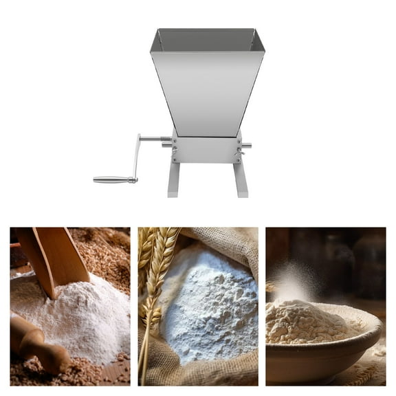 Grain Crusher Malt Mill Malt Crusher Brewer 2 Roller With Hopper Home Brew Mill for Homebrew Beer Brewing