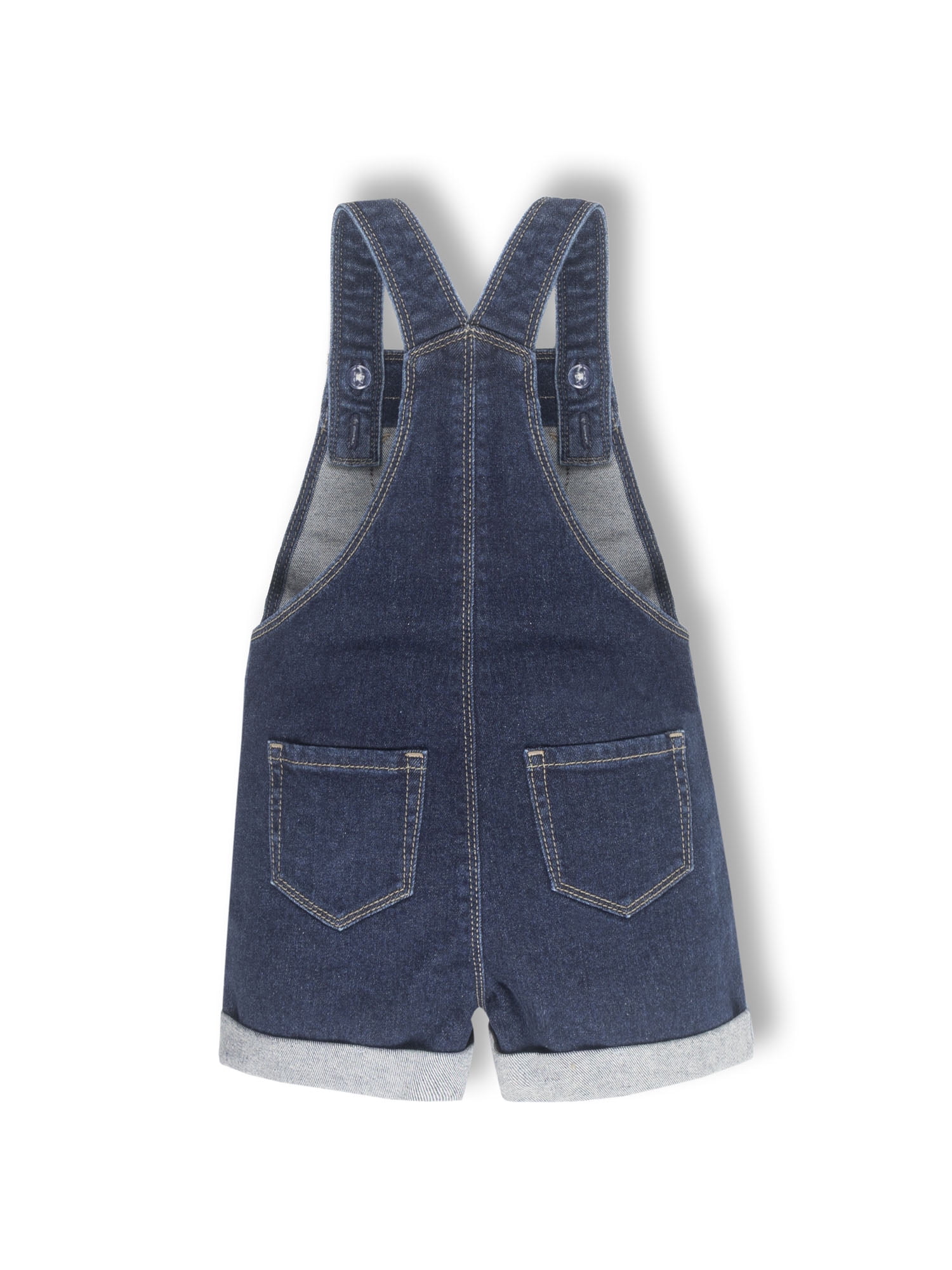 Wonder Nation Toddler Girl Denim Shortall, Sizes 12 Months - 5T
