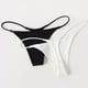 thumbnail image 5 of Bikini de cintura baja con doble tirante y sin costuras, ropa interior sexy de mujer con forma de T, 5 of 6