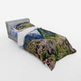 thumbnail image 3 of Ambesonne Landscape Bedding Set 4 Pcs, Mountain Wild Rhubarb, Queen, Multicolor, 3 of 3