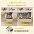 thumbnail image 5 of Norcho Utensil Organizer for Kitchen Drawers, Expandable Cooking Utensil Tray, Adjustable Cutlery and Silverware Holder, 13–22 x 15", Gray, 5 of 7