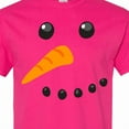 thumbnail image 4 of Inktastic Snowman Face T-Shirt, 4 of 5