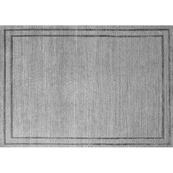 Ahgly Company Indoor Rectangle Oriental Gray Industrial Area Rugs, 7' x 10'