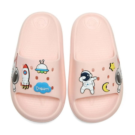 

Slide Sandals for Boys and Girls Anti-Slip Pillow Slippers Ultra Light Home Slippers Shower Summer Sandals Water Shoes (Little Kid/Big Kid)