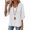 White v neck embroidered 3/4 sleeve blouse women a1, variant on thefmos Women's V Neck Embroidered Blouse 3/4 Sleeve Loose Fit Solid Color Casual Pullover Fashion Spring Fall Outfit, Green 2XL