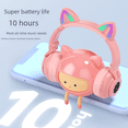 thumbnail image 3 of Auriculares Bluetooth con orejas de gato y macarrones para juegos deportivos inalámbricos para Android y Apple, 3 of 3