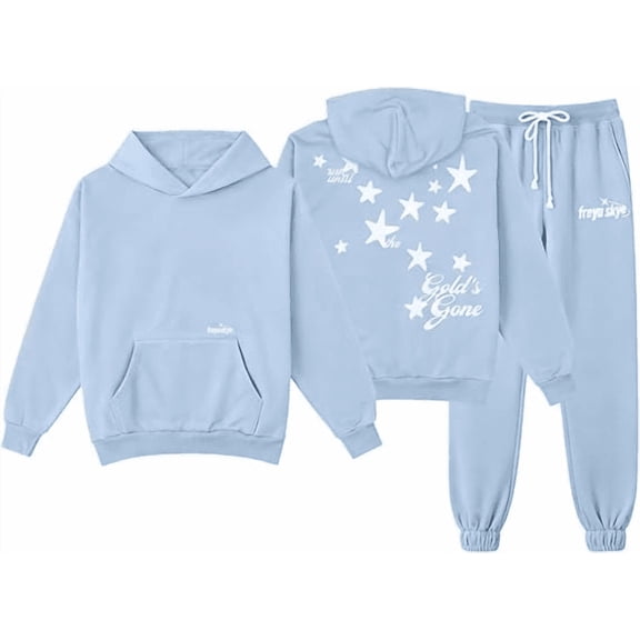 Freya Skye Gold's Gone Hoodie Jogger Pants Two Piece Set Sweatshirts Sweatpants Men Women Outfit Sets
