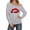 A-Grey, variant on Tshirts for Women's Long Sleeve Off Shoulder Sweatshirt Lips Printed Crewneck Pullover Hoodless Casual Tops for Fall Winter Valentine's Day A-Beige L