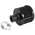 thumbnail image 2 of Universal 12mm Crankcase Vent Intake Mini Cone Air Breather Filter Chrome BLACK, 2 of 4