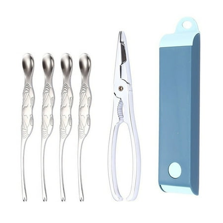 

3 Pieces Seafood Tool Set Crab Shrimp Pliers Spoon Set Lobster Crab Cracker Tool