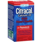 Citracal Calcium Plus Heart Health Tablets, 80 Count