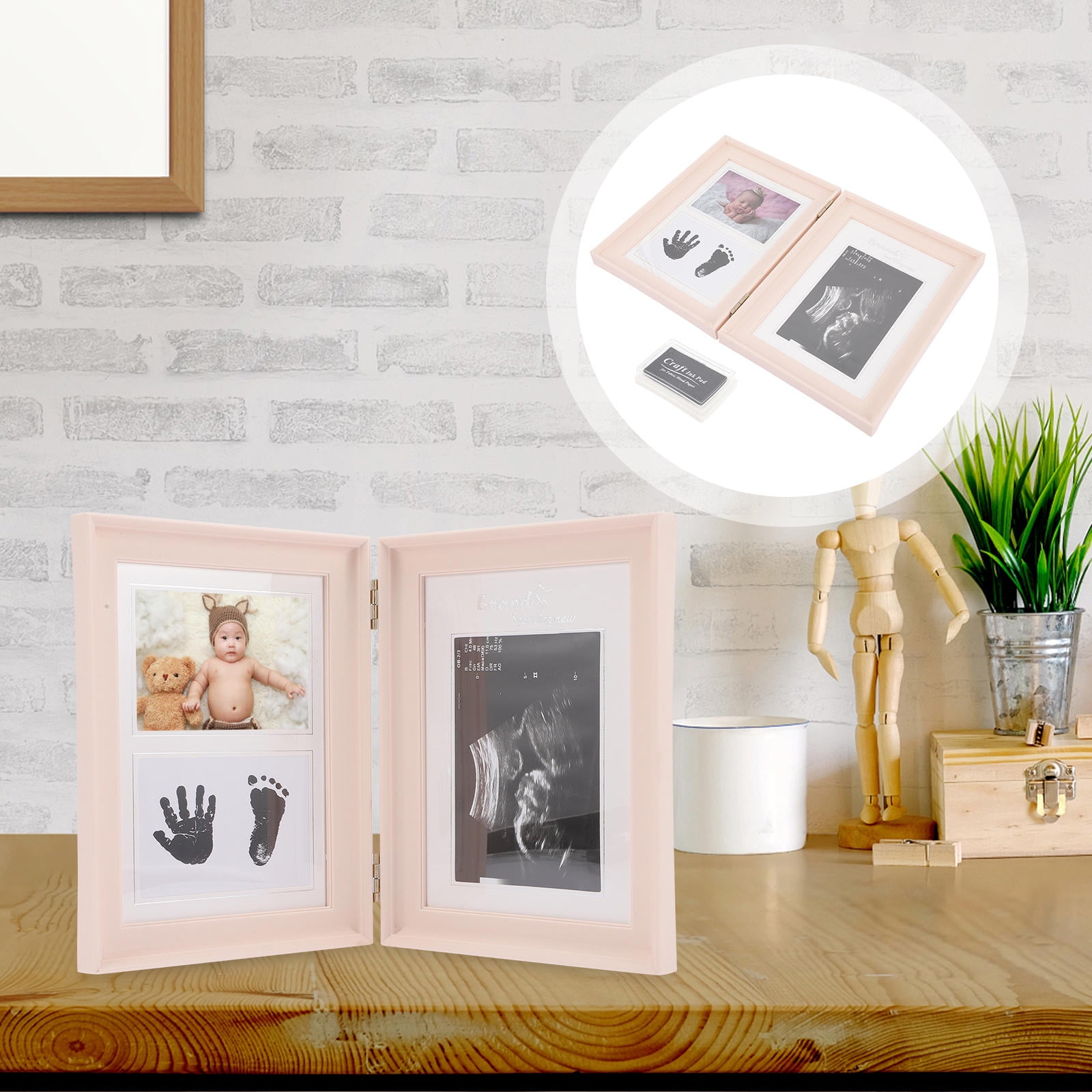 LOLIPPYY Baby Memory Frames PVC Keepsake Memory Photo Display Bedroom 1Pcs