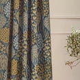 thumbnail image 4 of Wylder Ophelia Jacquard Floral Pencil Pleat Curtains, 4 of 4